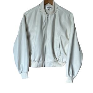 Vigoss Women's White Bomber Jacket